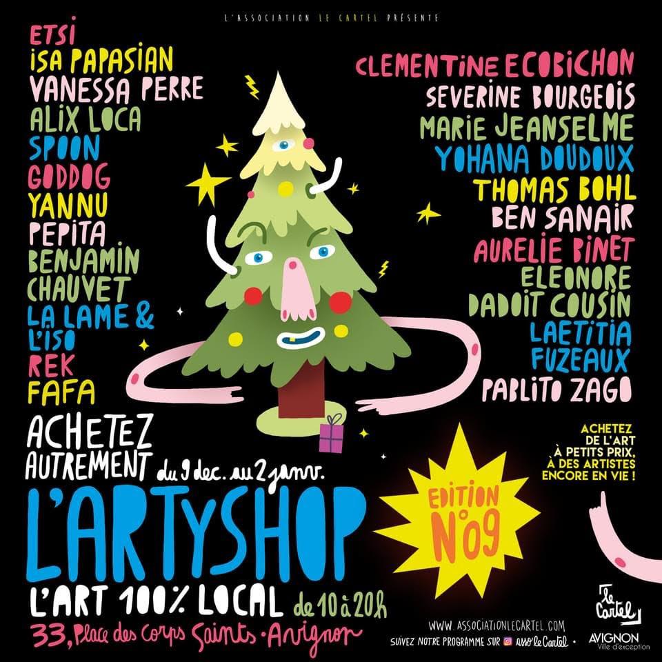 /// CLiN d’ŒiL ///  sur l'Artyshop / du 9 décembre au 2 janvier à Avignon