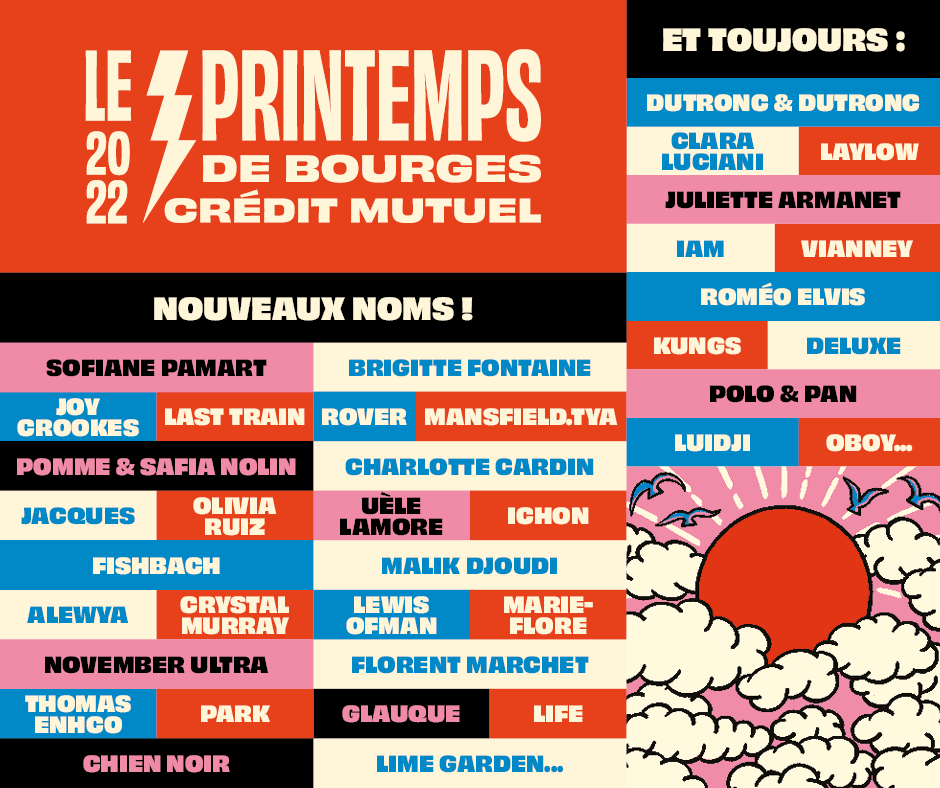 Le Printemps de Bourges ouvre la saison des festivals d’été avec 70 artistes et 11 scènes en avril