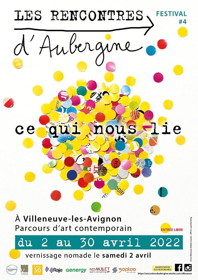 LES RENCONTRES D'AUBERGINE /  Parcours d'Art à Villeneuve-les-Avignon du 02 au 30 avril 2022