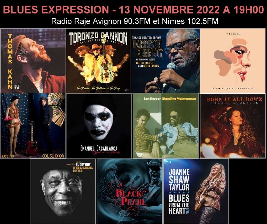 Blues Expression /// 13/11/22 /// Les bonnes nouveautés Blues, Blues-Rock et Soul