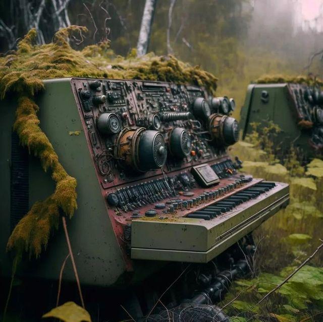 Des photos de synthés perdus dans un décor post-apocalyptique en Sibérie