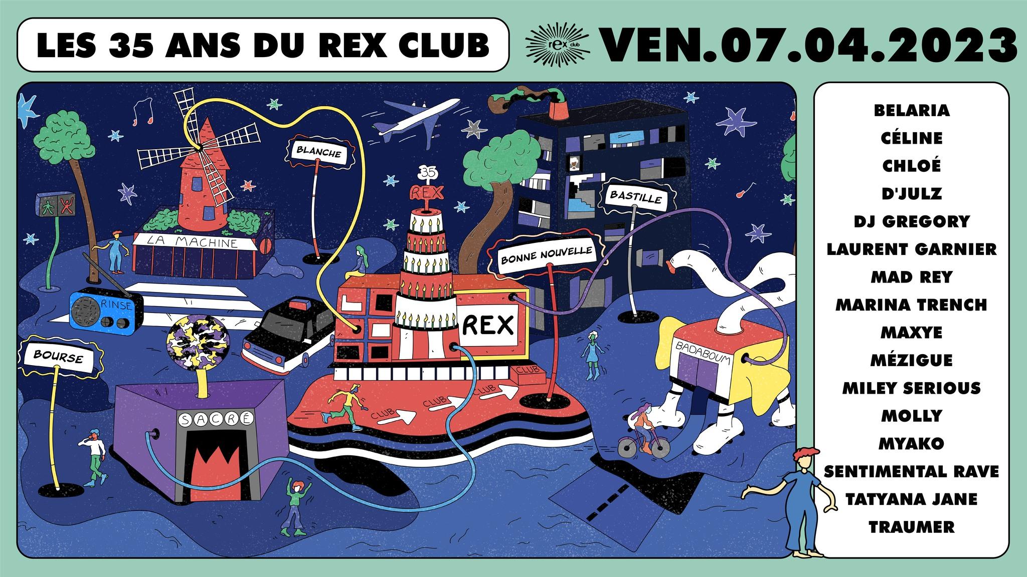 Pour les 35 ans du Rex, Laurent Garnier va mixer dans 3 clubs le même soir