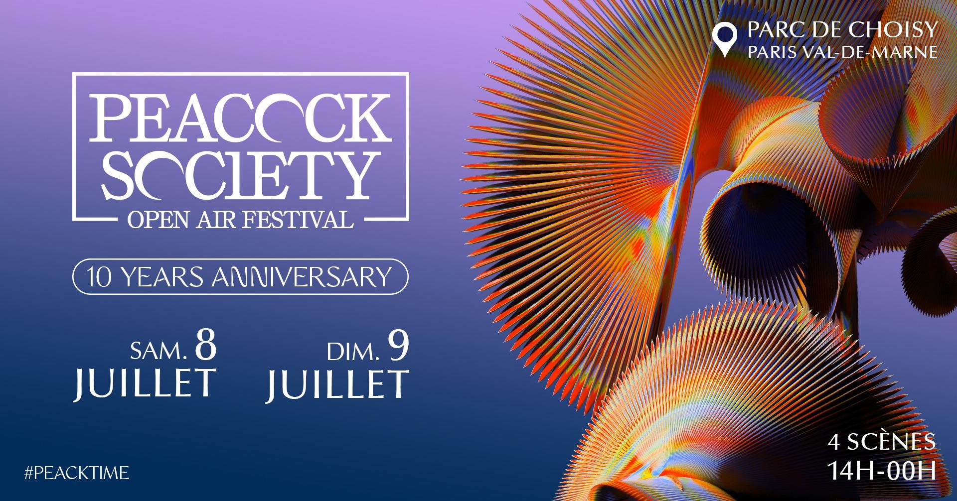 Peacock Society dévoile sa programmation pour sa 10ème édition RAJE