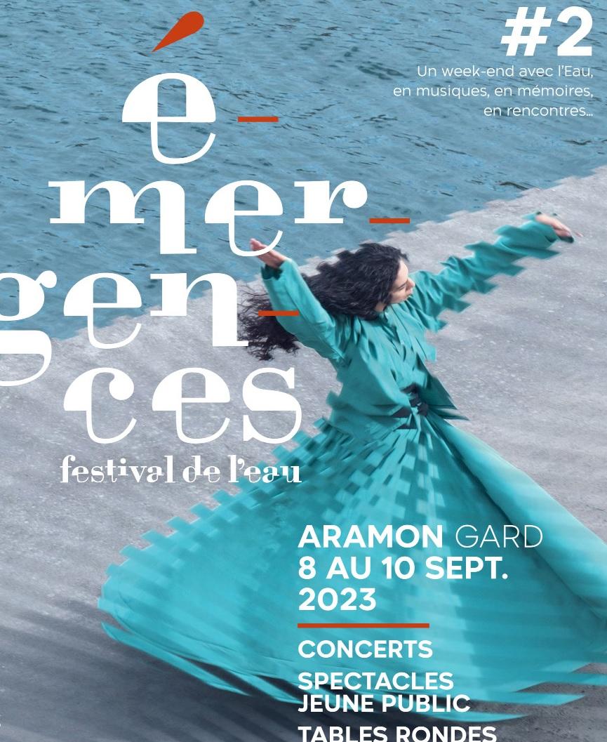 Festival Emergences à Aramon du 8 au 10 Septembre : au fil de l'eau avec Sabine Chatel
