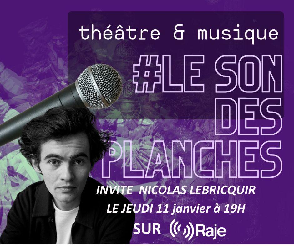 Le Son Des Planches #9 : Adeline AVRIL reçoit Nicolas LE BRICQUIR pour parler musique et théâtre