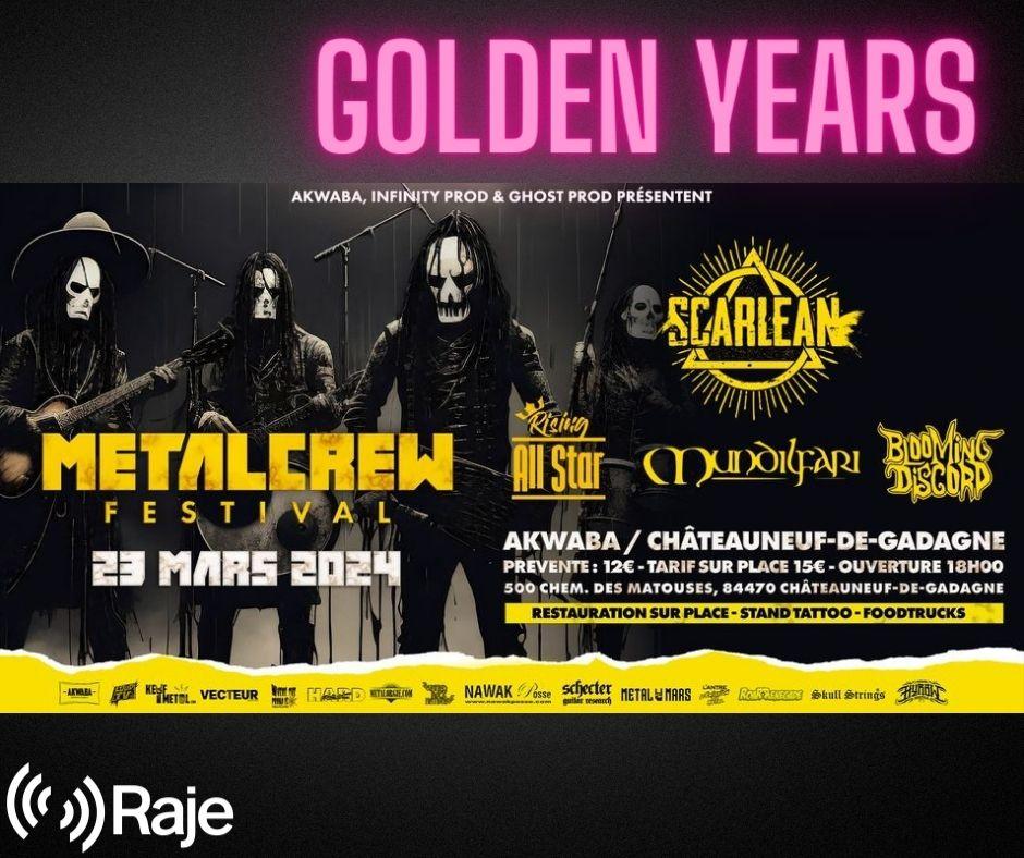 Golden Years Spéciale Metal Crew Festival à l'AKWABA : interview de Julien de Mundilfari et la playlist des groupes