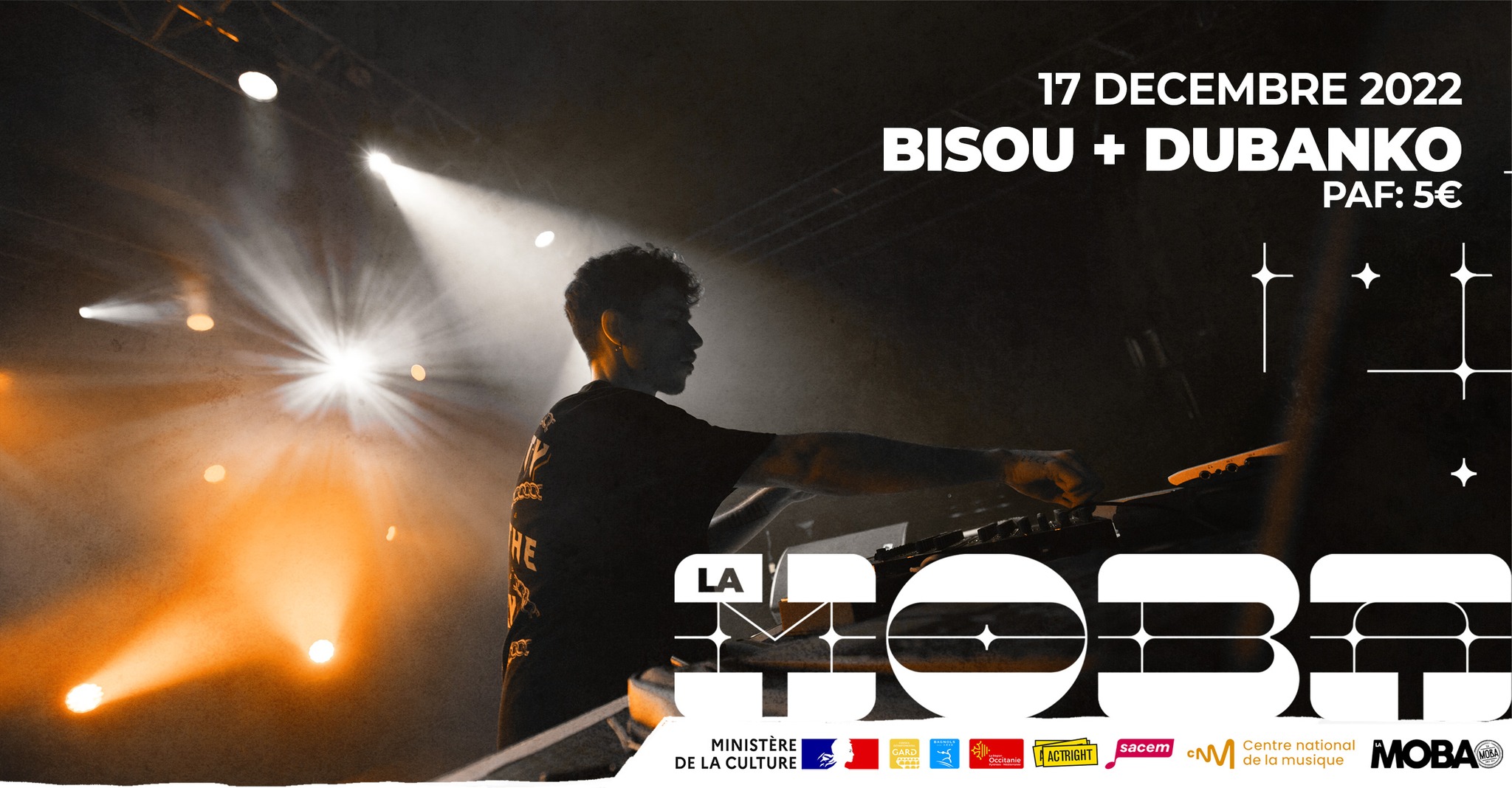 CONCERT : BISOU + DUBANKO A LA MOBA LE 17 DECEMBRE