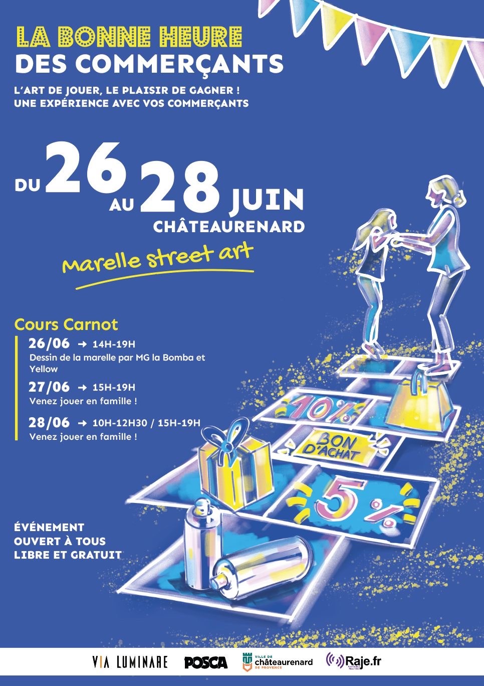 LA BONNE HEURE PRESENTE LA MARELLE DES COMMERCANTS A CHATEAURENARD