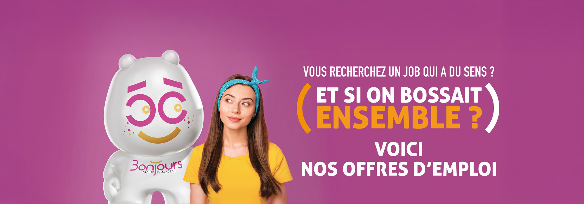 Bonjours, groupe Présence 30 recrute 300 postes d'aide à domicile dans le Gard
