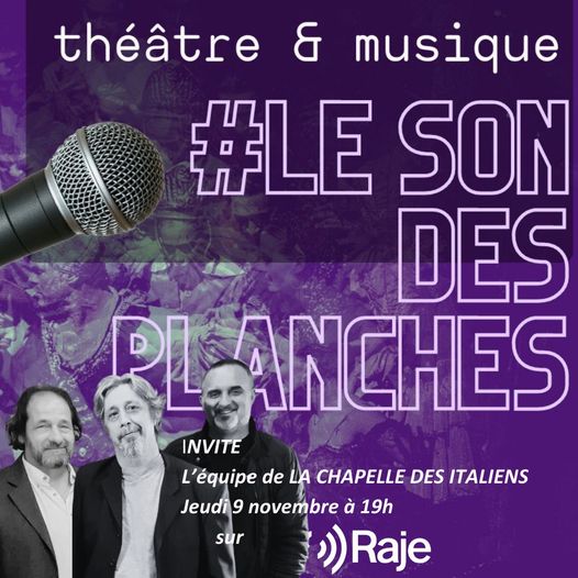 Le Son des Planches #5 avec La Chapelle Des Italiens (Alain Mancinelli, Nikson Pitaqaj, Yves Sauton) avec Adeline Avril episode artwork