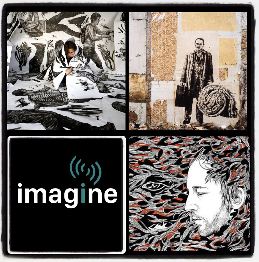 (((IMAGINE))) Avec Levalet -  une image : l’exilé, 1979, Ernest Pignon Ernest. - un invité : LEVALET - une chanson : Ulysse et Calypso, Arthur H, album baba love, Polydor Universal, 2011. episode artwork