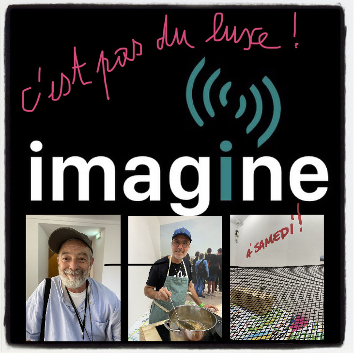 ((( iMAGiNE ))) avec le chorégraphe CHRiSTiAN RiZZO, mais aussi Laurent de la pension de famille de Nîmes.  Imagine est « dans » l’image.