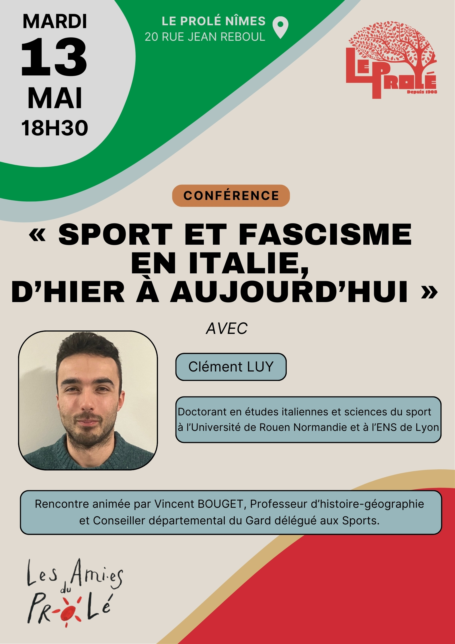 Conférence de Clément Luy sur le sport et le fascisme en Italie d'hier à aujourd'hui episode artwork