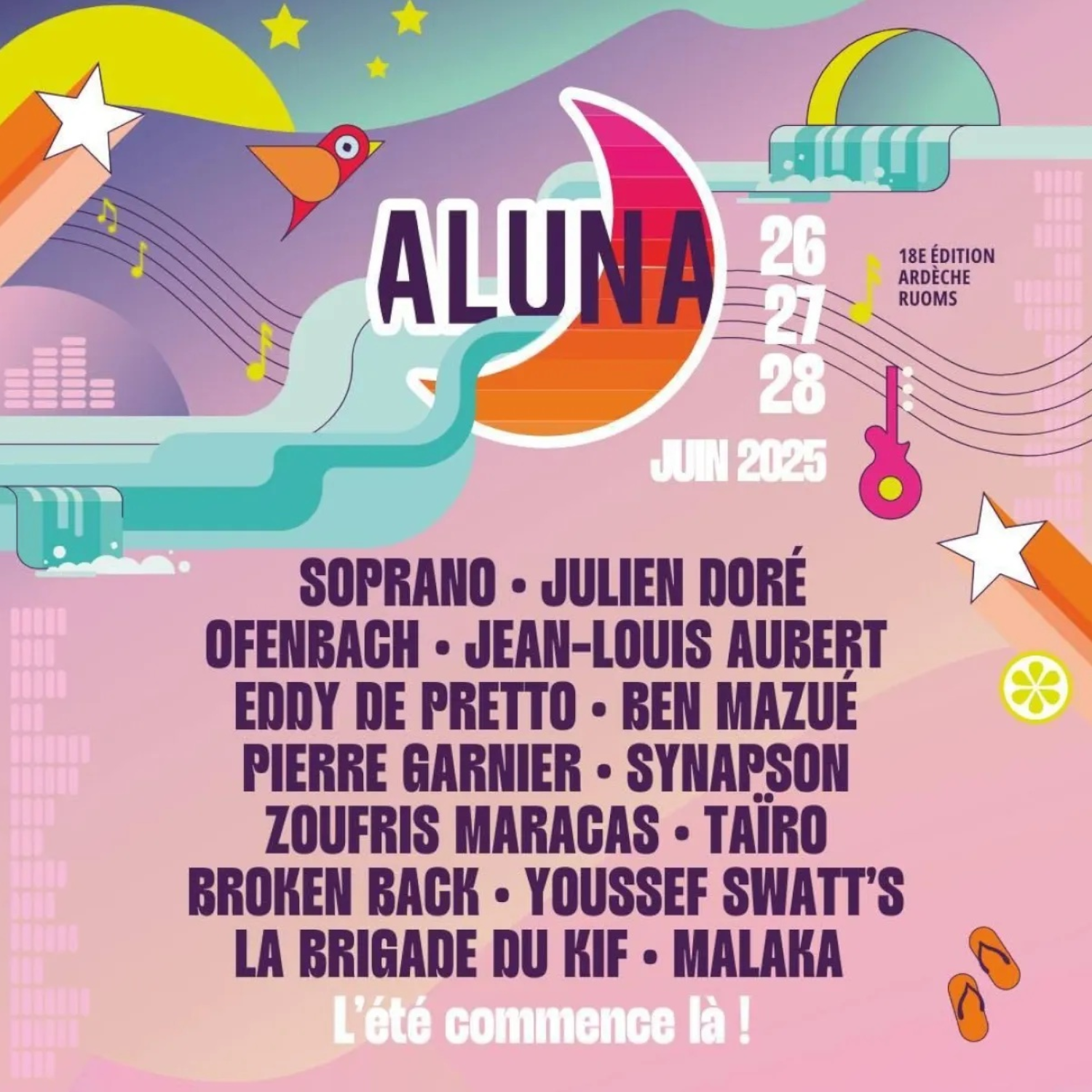 Aluna Festival : de Soprano à Julien Doré, les artistes et les nouveautés de l'édition 2025 dévoilés episode artwork